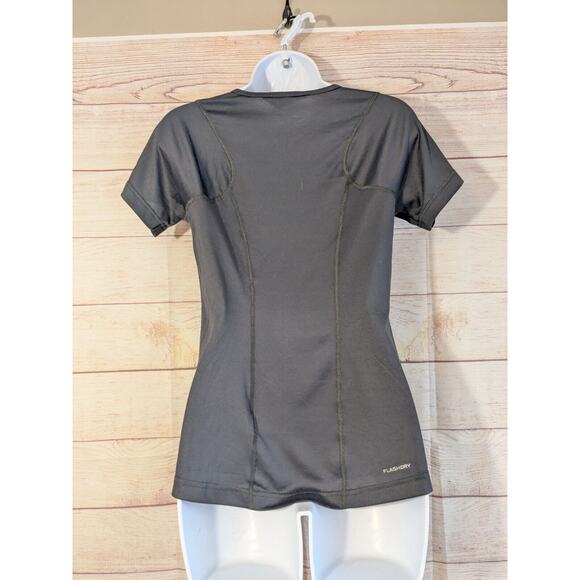 The North Face Women’s Large FlashDry Short Sleeve Crew Neck T Shirt Gray - Picture 2 of 9